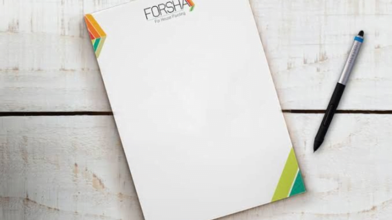 Customised notepad printing