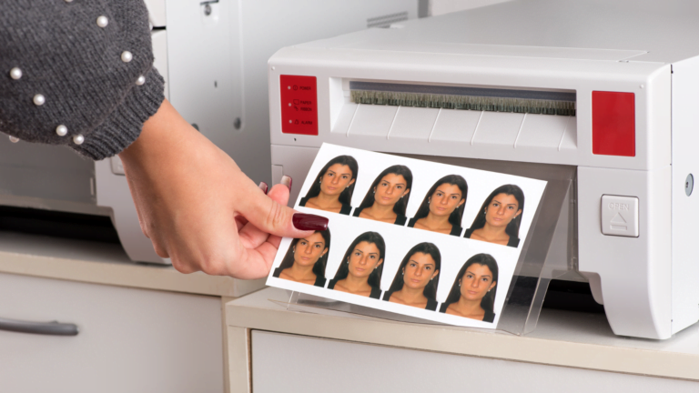 Printing passport size photos